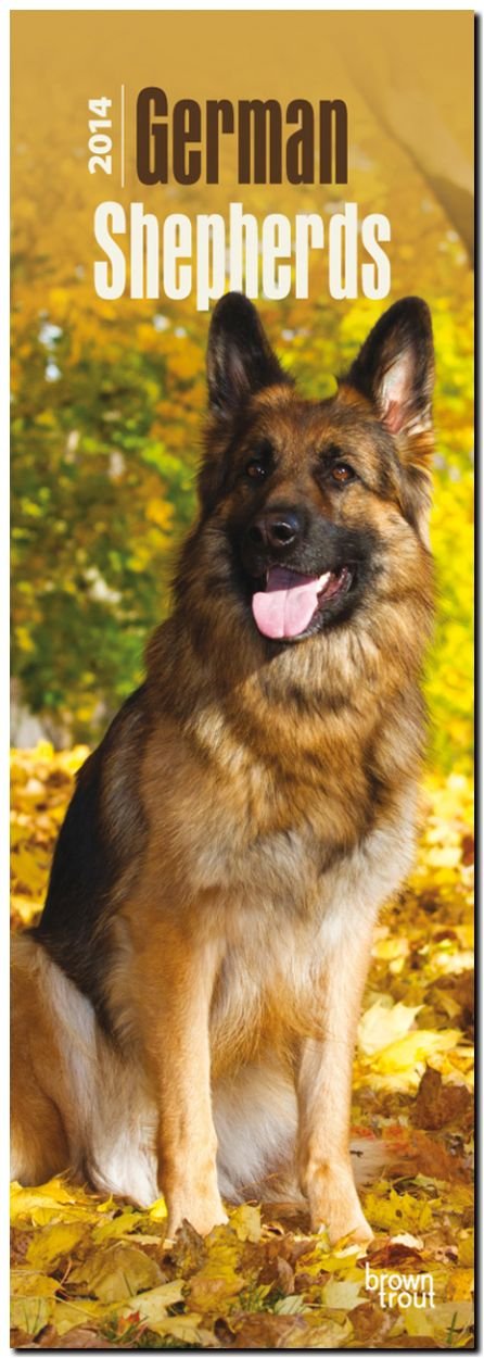 German Shepherds 2014 - Deutsche Schäferhunde: Original BrownTrout-Kalender - Slimline (Slimline-Kalender) Pets