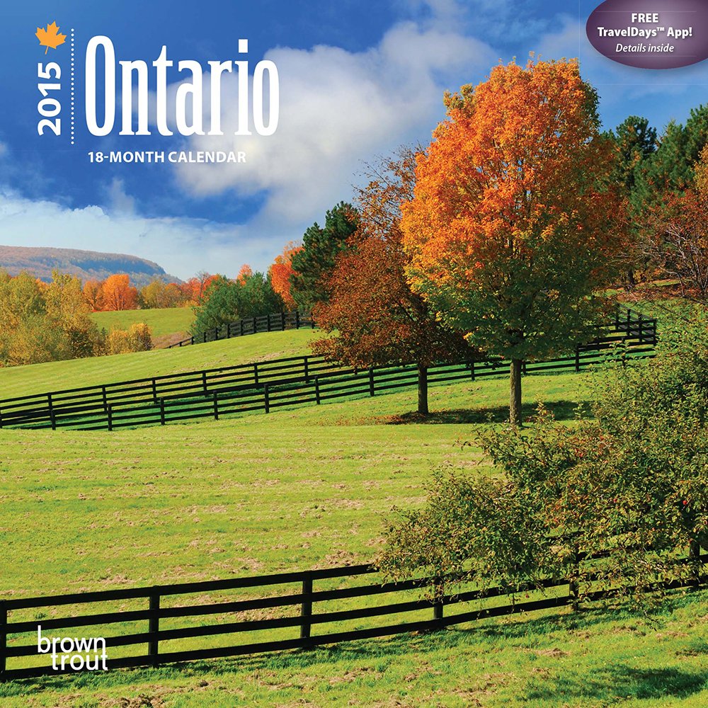 Ontario 2015 Calendar Travel