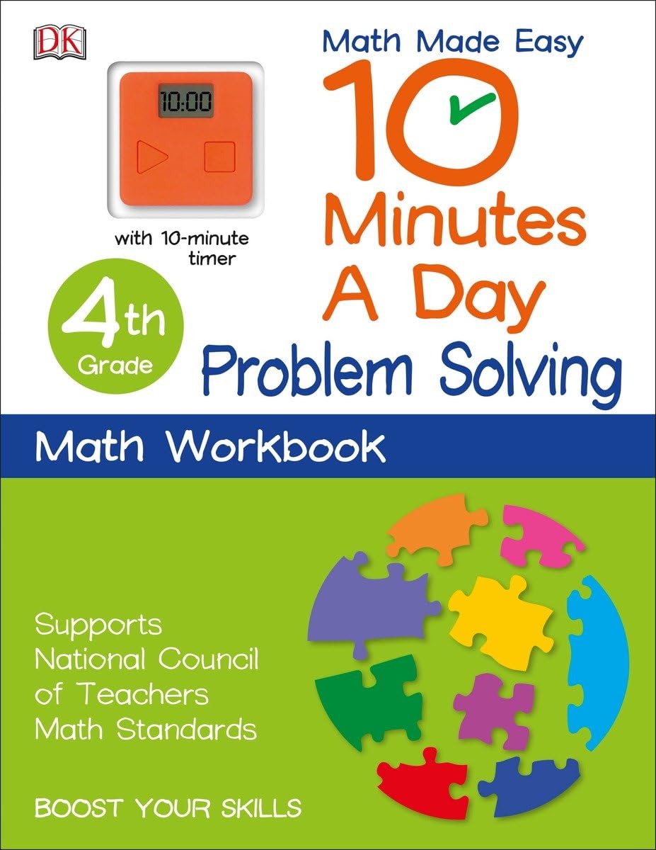10 Minutes a Day: Problem Solving, Fourth Grade: Supports National Council of Teachers Math Standards General education