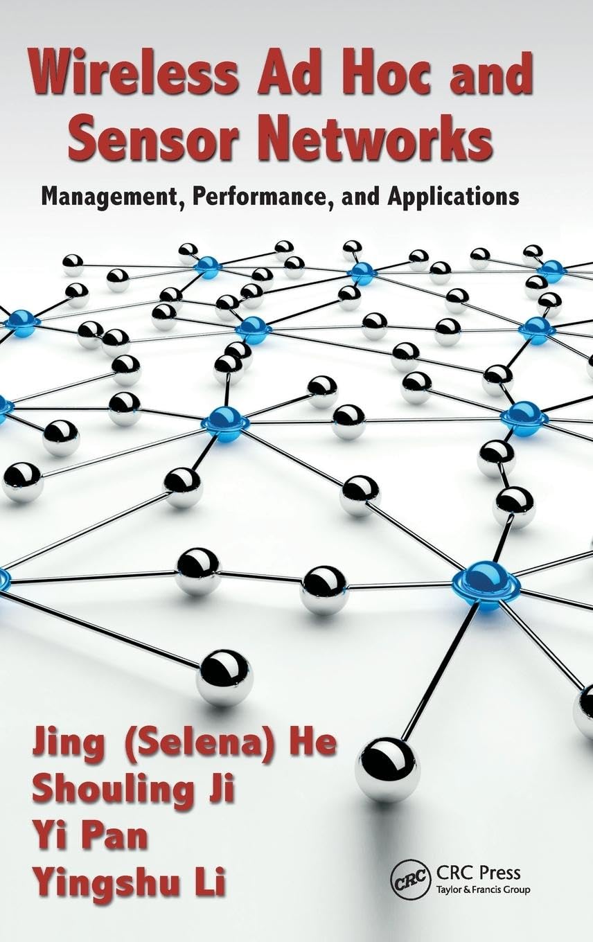 Product Image: Wireless Ad Hoc and Sensor Networks