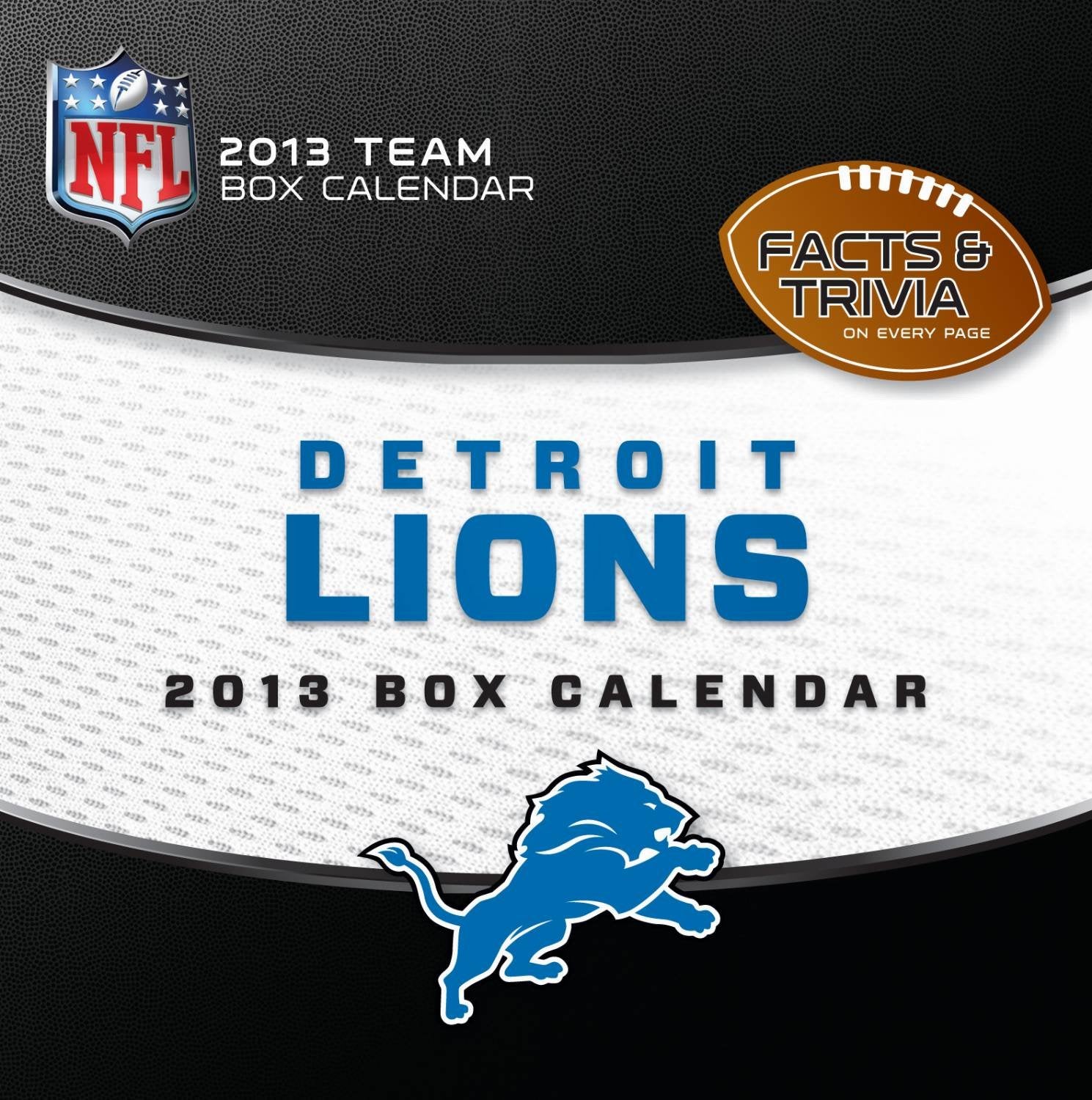 Detroit Lions NFL 2013 Box Calendar Leisure & Fun