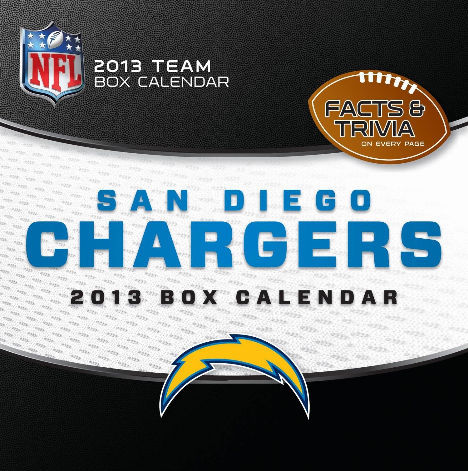 San Diego Chargers NFL 2013 Box Calendar Leisure & Fun
