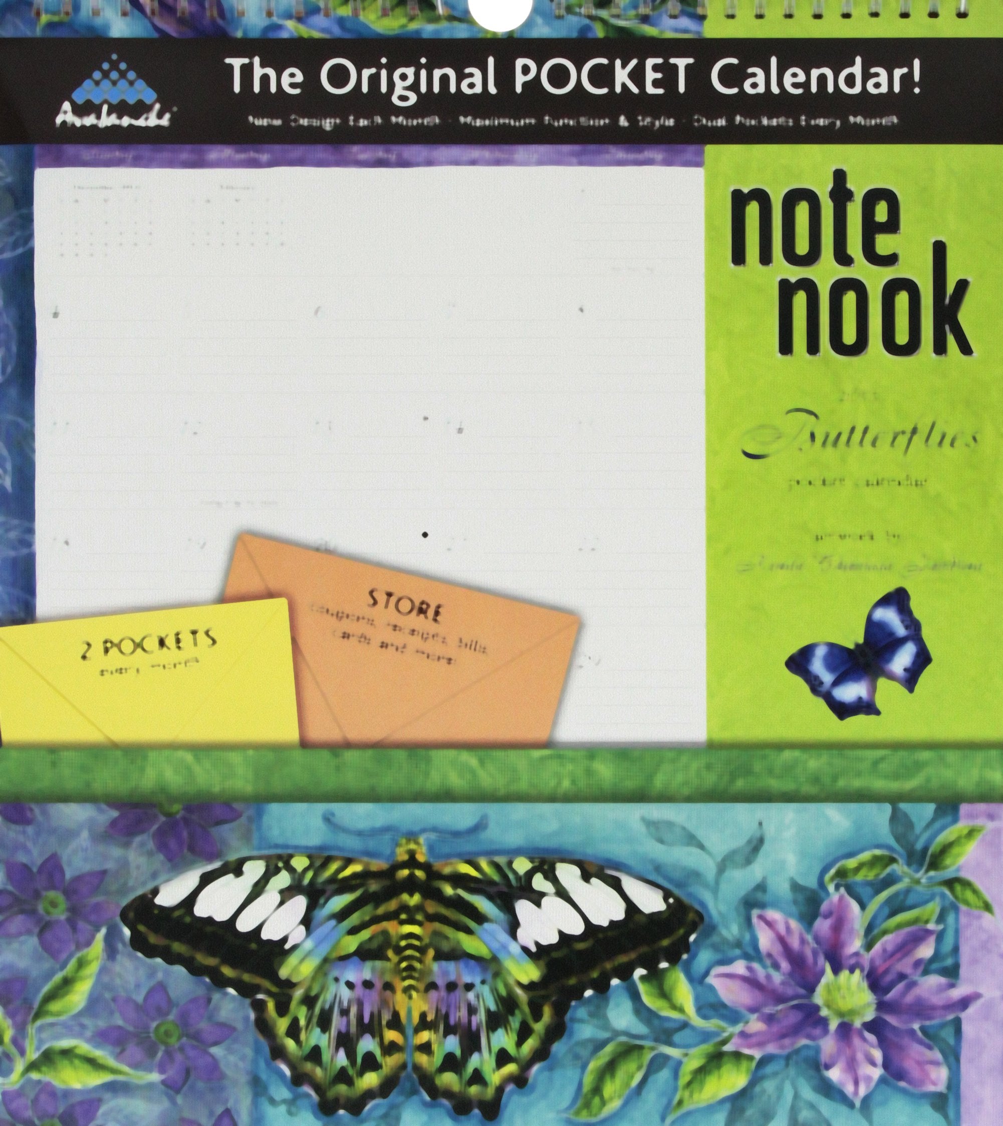 Butterflies Note Nook 2015 Pocket Calendar Books