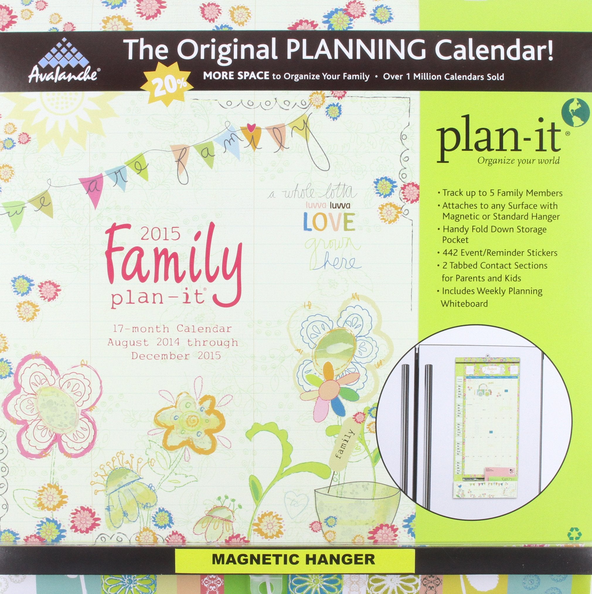 Family Plan-It 17-Month 2015 Calendar Books