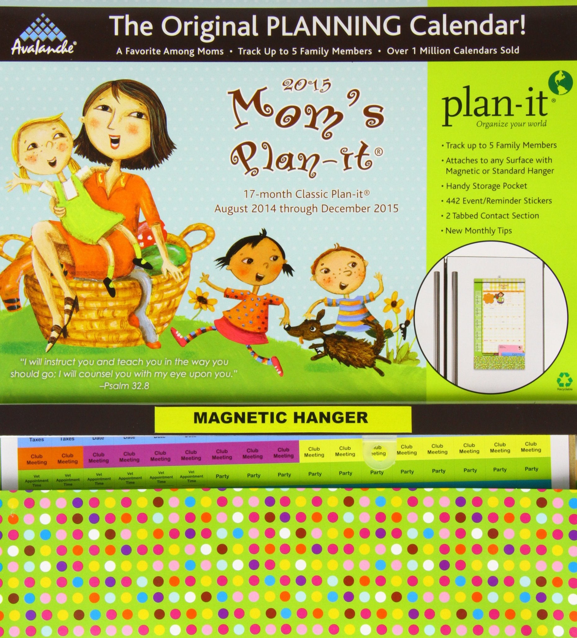 Mom's Plan-It 17-Month August 2014 - December 2015 Calendar Books