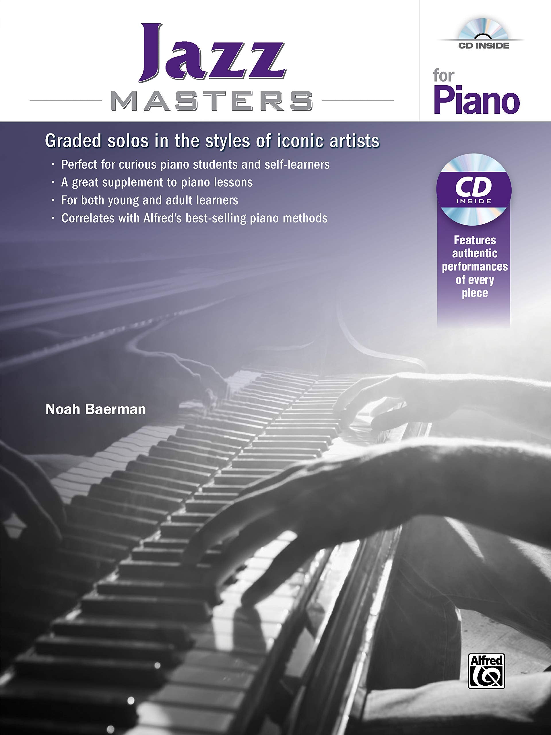 Jazz Masters for Piano: Graded Solos in the Styles of Iconic Artists (incl. CD) Sheet Music