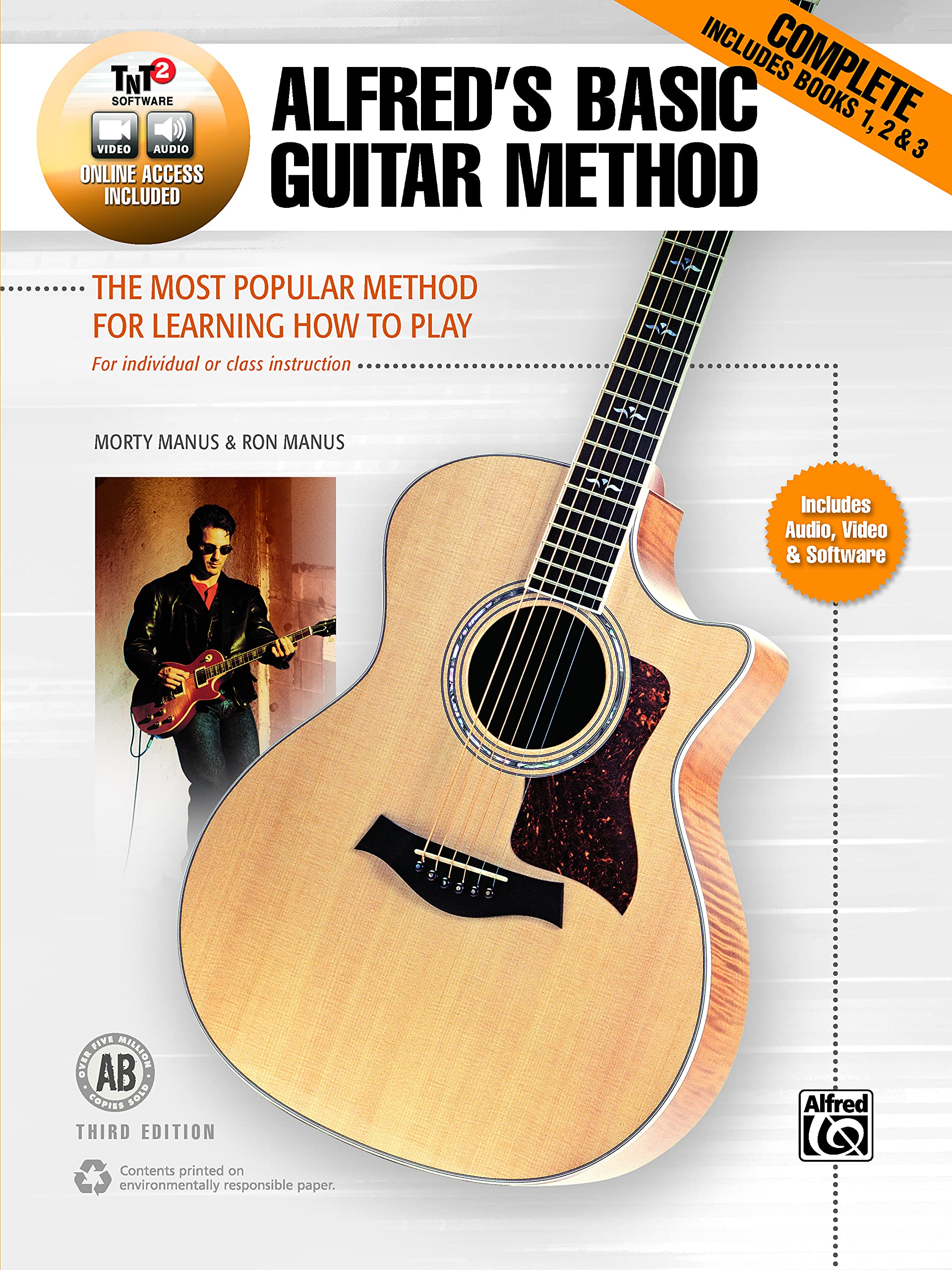 Product Image: ALFRED'S BASIC GUITAR METHOD 3RD EDITION: The Most Popular Method of Learning How to Play, For Individual or Class Instruction, Includes Audio, Video & Software (Alfred's Basic Guitar Method, 1-3)