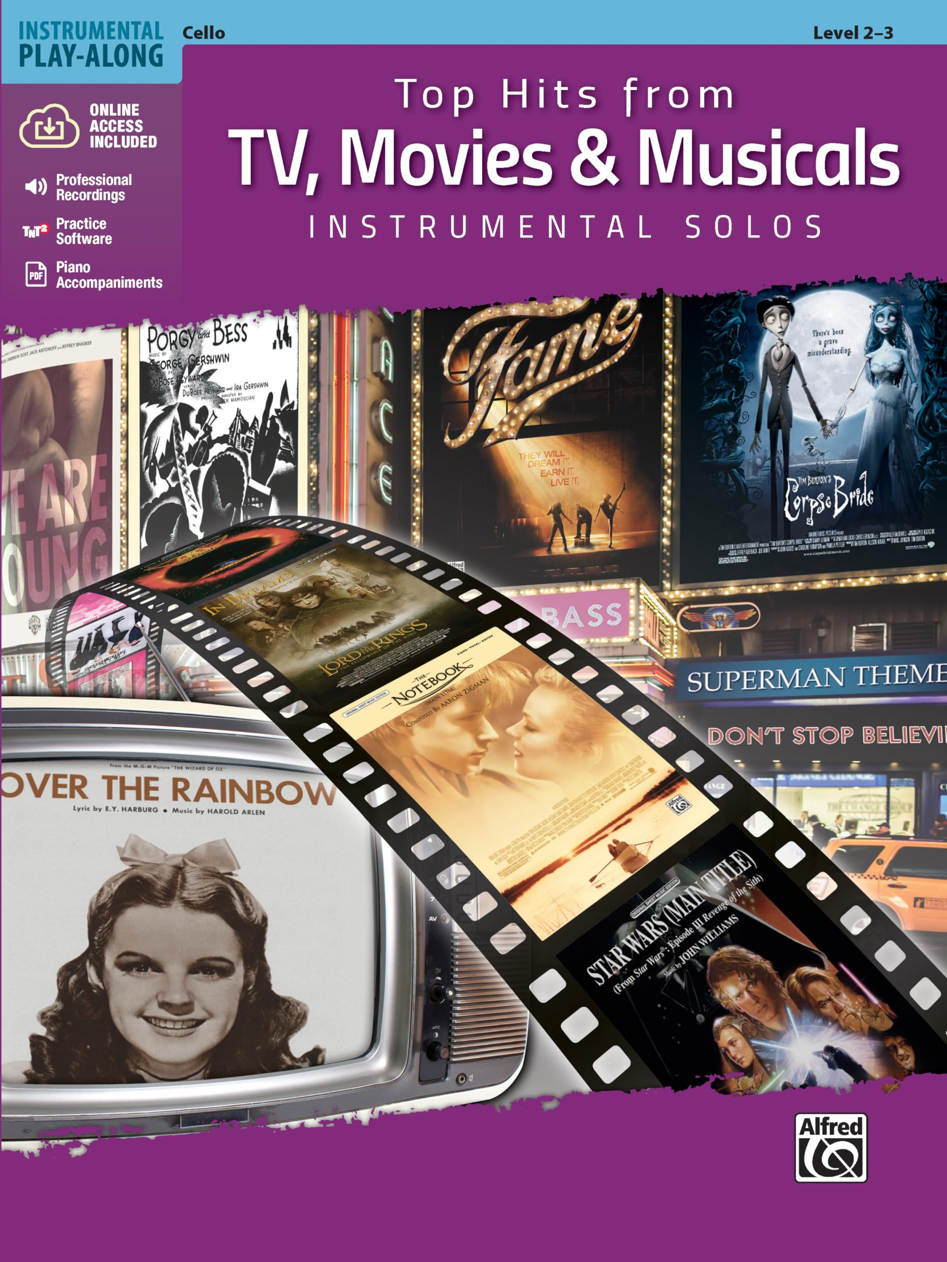 Top Hits from TV, Movies & Musicals Instrumental Solos - Cello, Book & Online Audio/Software/PDF (Top Hits Instrumental Solos) Sheet Music