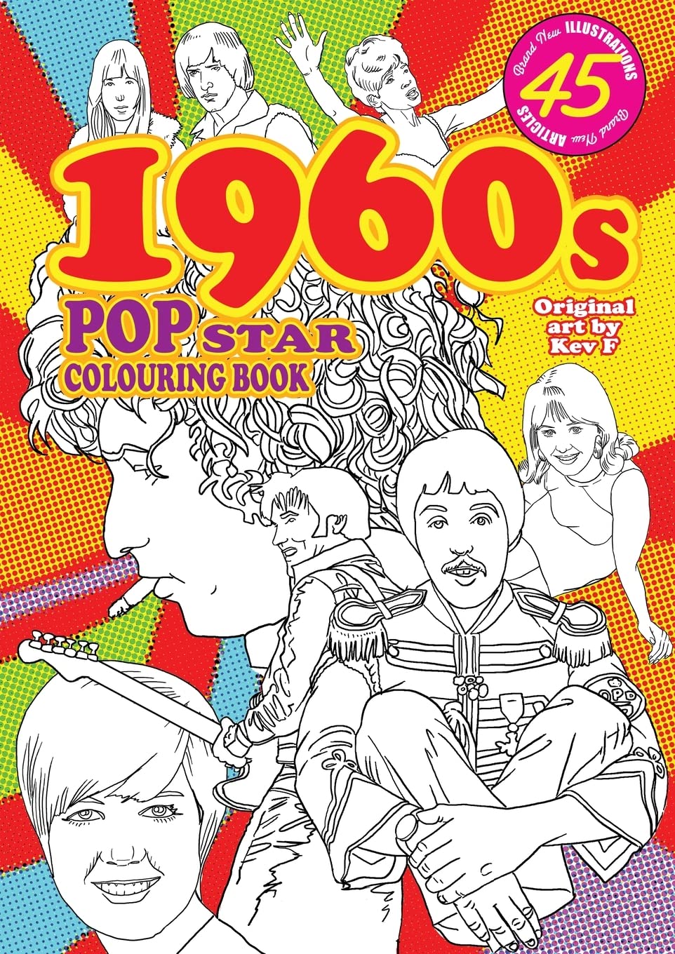 Product Image: 1960s Pop Star Colouring Book