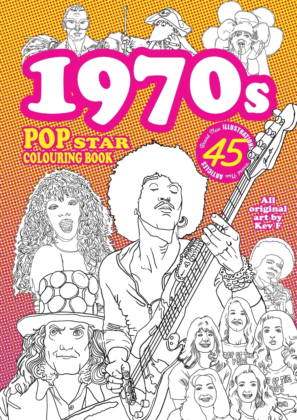 Product Image: 1970s Pop Star Colouring Book