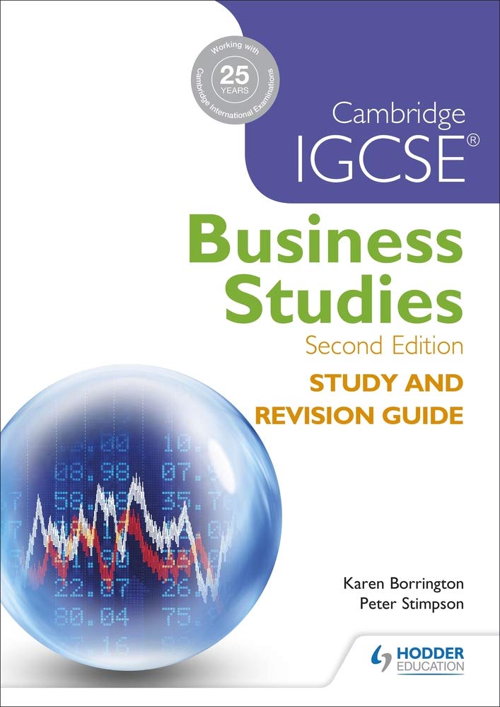 Cambridge Igcse Business Studies Study and Revision Guide 2nd Edition Business, Finance & Career