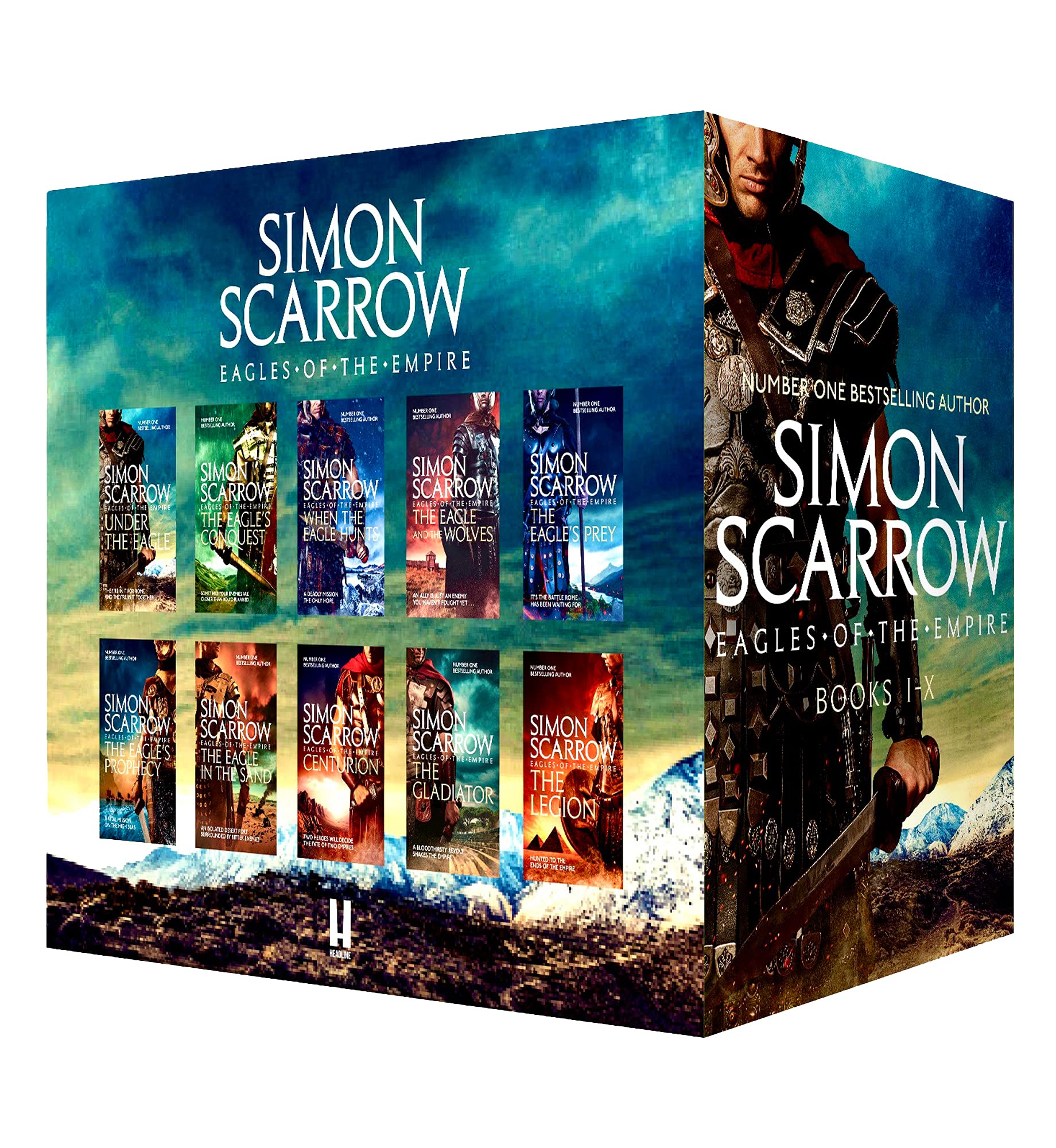 Eagles of the Empire Series Books 1 - 10 Collection Box Set by Simon Scarrow Contemporary literature