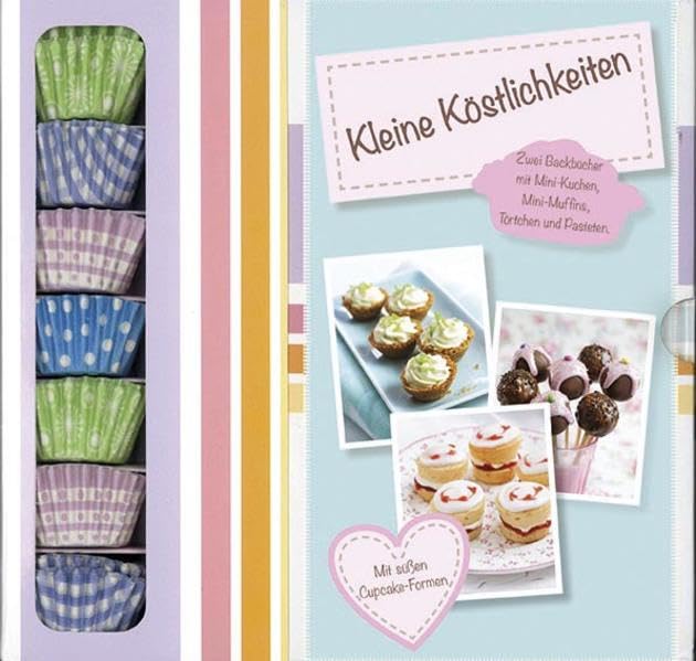 Kleine Köstlichkeiten: 2 Bücher im Schuber mit Papierförmchen: Zwei Backbücher mit Mini-Kuchen, Mini Muffins, Törtchen und Pasteten Leisure, Home & Garden
