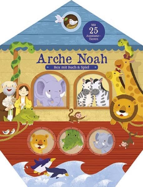 Arche Noah: Box mit Buch & Spiel: Box mit Buch & Spiel. Mit 25 Ausstanz-Tieren Religion & Esotericism