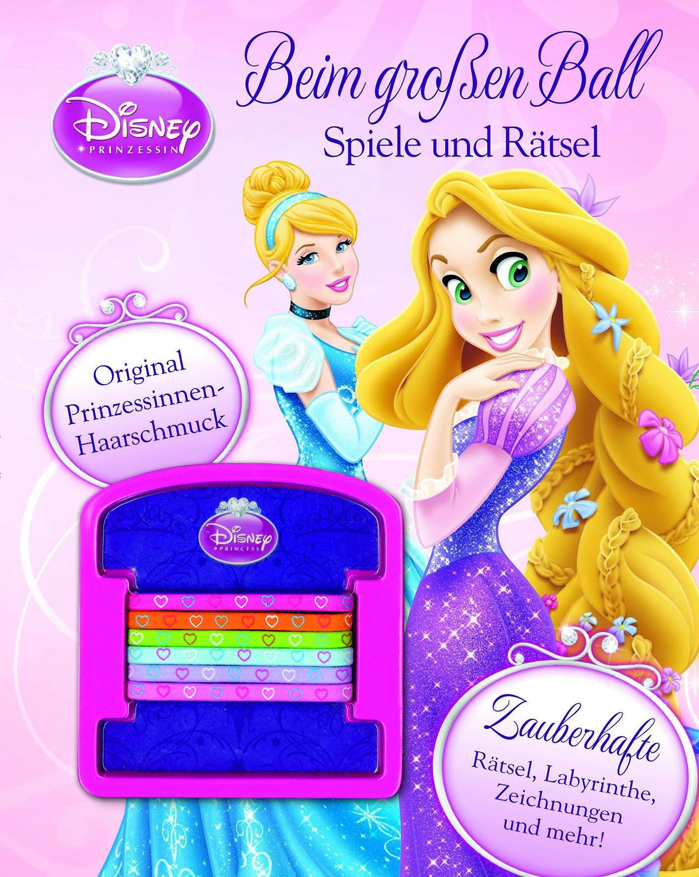 Disney Prinzessinnen Beim großen Ball - Spiele und Rätsel: Mit märchenhaften Haarbändern: Zauberhafte Rätsel, Labyrinthe, Zeichnungen und mehr. Inkl. Original Prinzessinnen-Haarschmuck Non-fiction