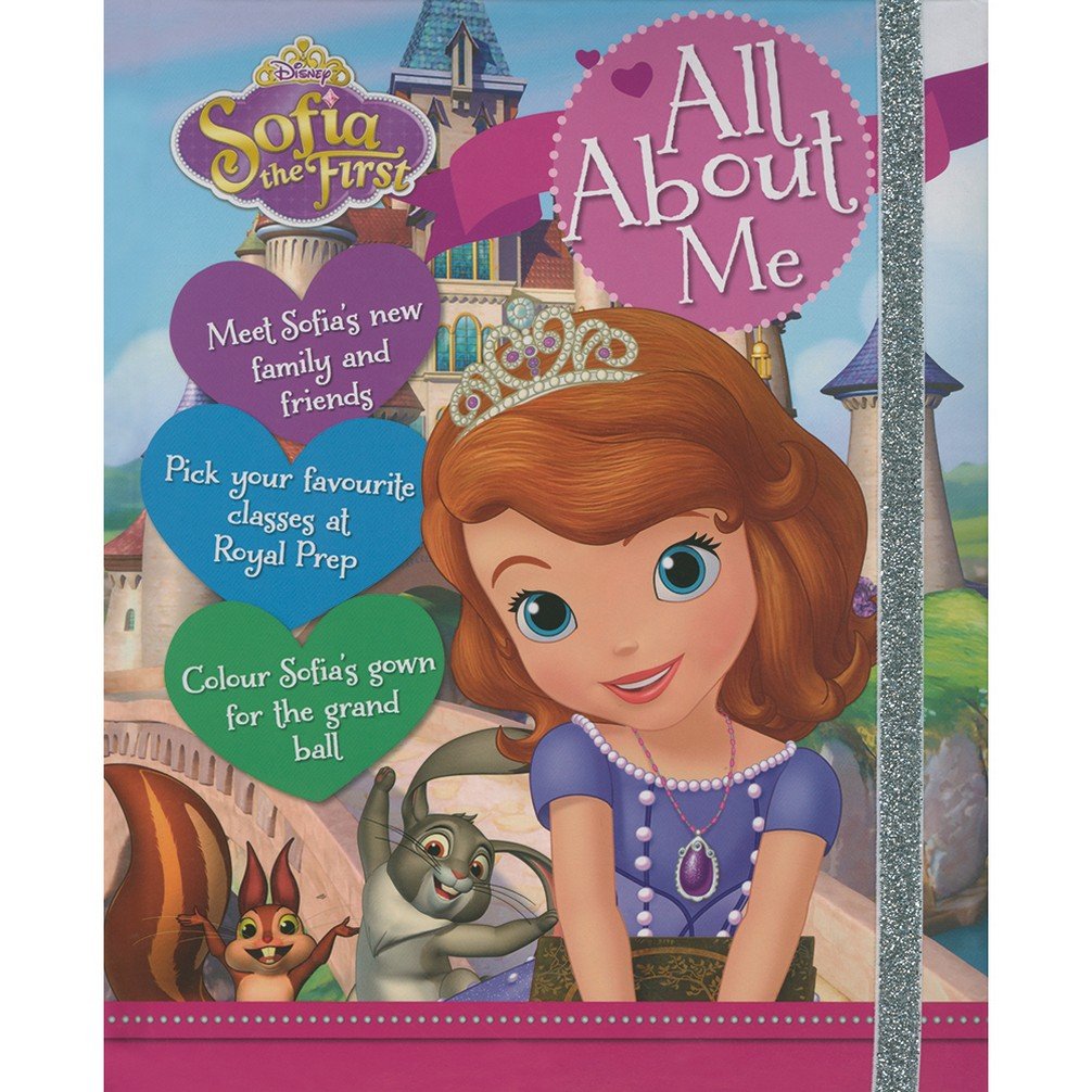 Disney Sofia the First All About Me: Meet Sofia’s new family and friends. Pick your favourite classes at the Royal Prep. Colour Sofia’s gown for the grand ball. Tiptoi & Games