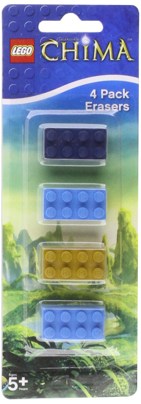 Lego Legends of Chima 4 Pack Brick Erase (Lego Licenced Stationery) Books