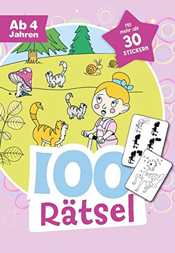 Rätselblock - 100 Rätsel (ab 4 Jahre): 100 spannende, abwechslungsreiche und lustige Rätsel für Mädchen ab 4 Jahren Tiptoi & Games