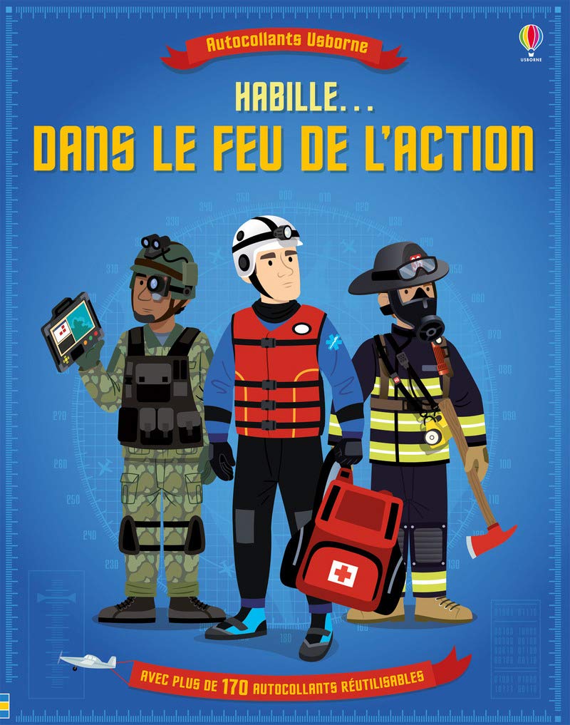 Habille... Dans le feu de l'action - AutocollantsUsborne Hobbies & Crafts
