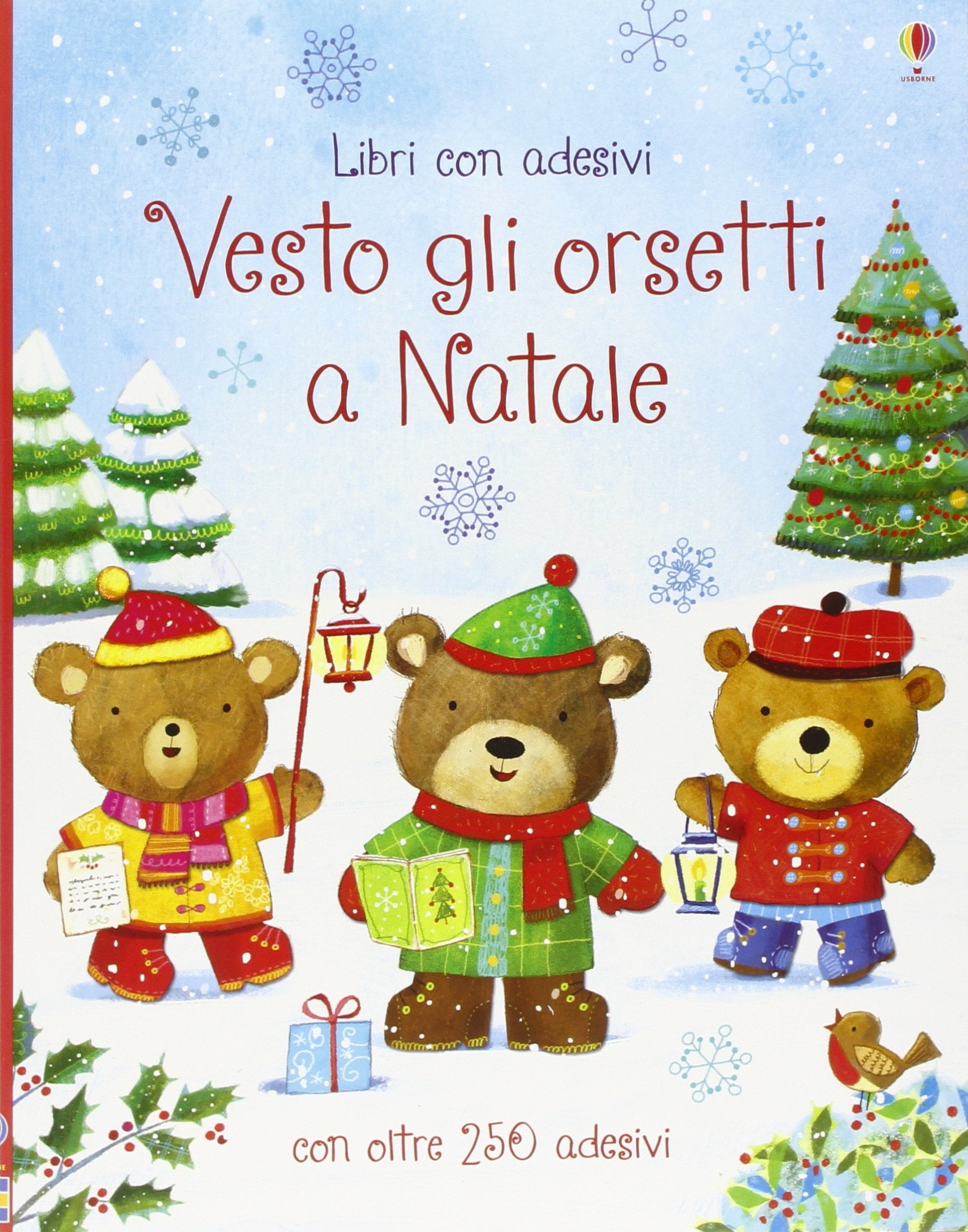 Vesto gli orsetti a Natale. Con adesivi. Ediz. illustrata book