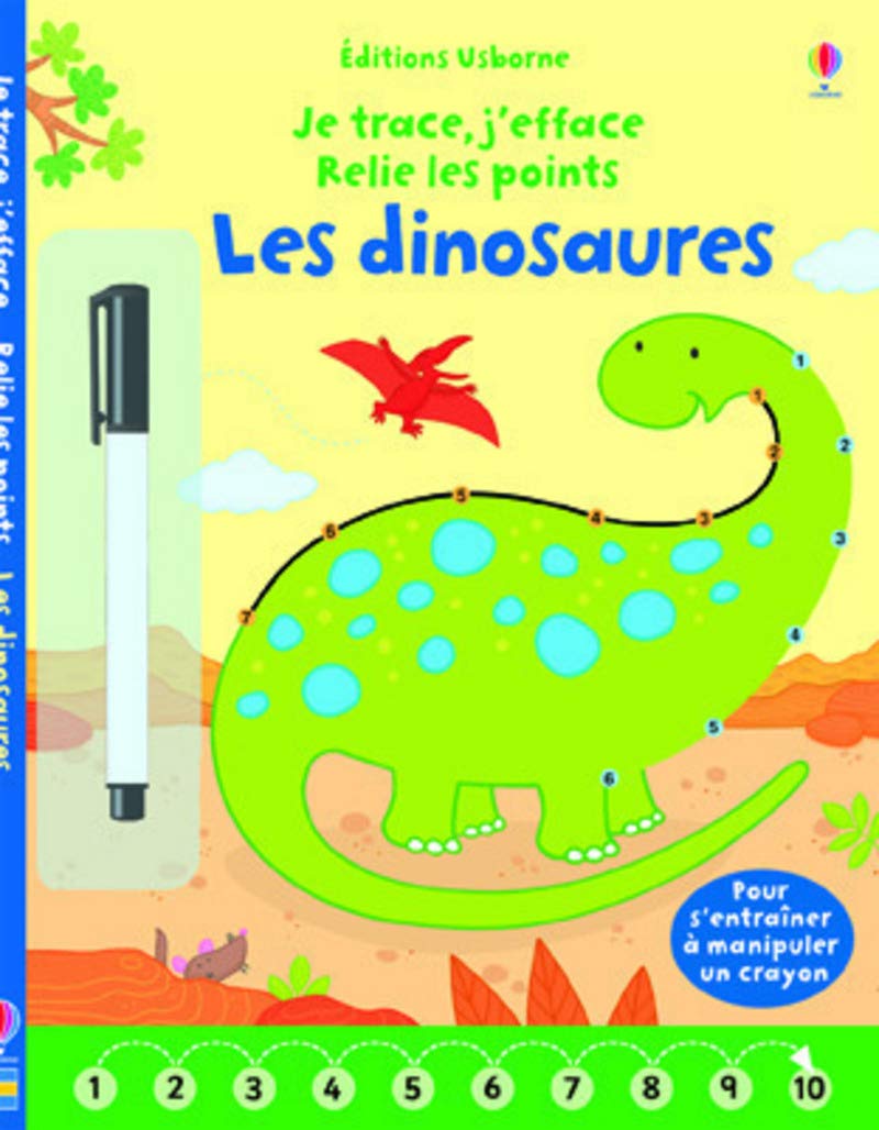 Je trace, j'efface - Relie les points - Les dinosaures Hobbies & Crafts