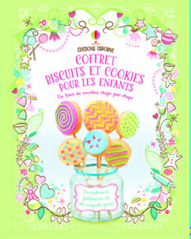 Coffret biscuits et cookies pour les enfants: Un livre de recettes avec un rouleau à pâtisserie et des emportes-pièces Books