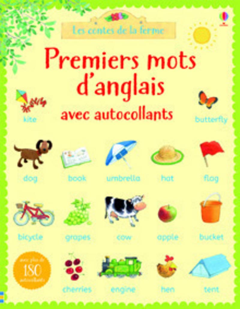 Premiers mots d'anglais avec autocollants - Les contes de la ferme Hobbies & Crafts
