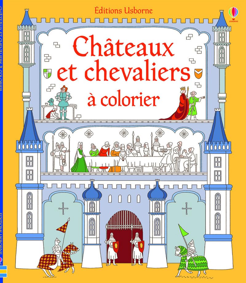 Châteaux et chevaliers à colorier book