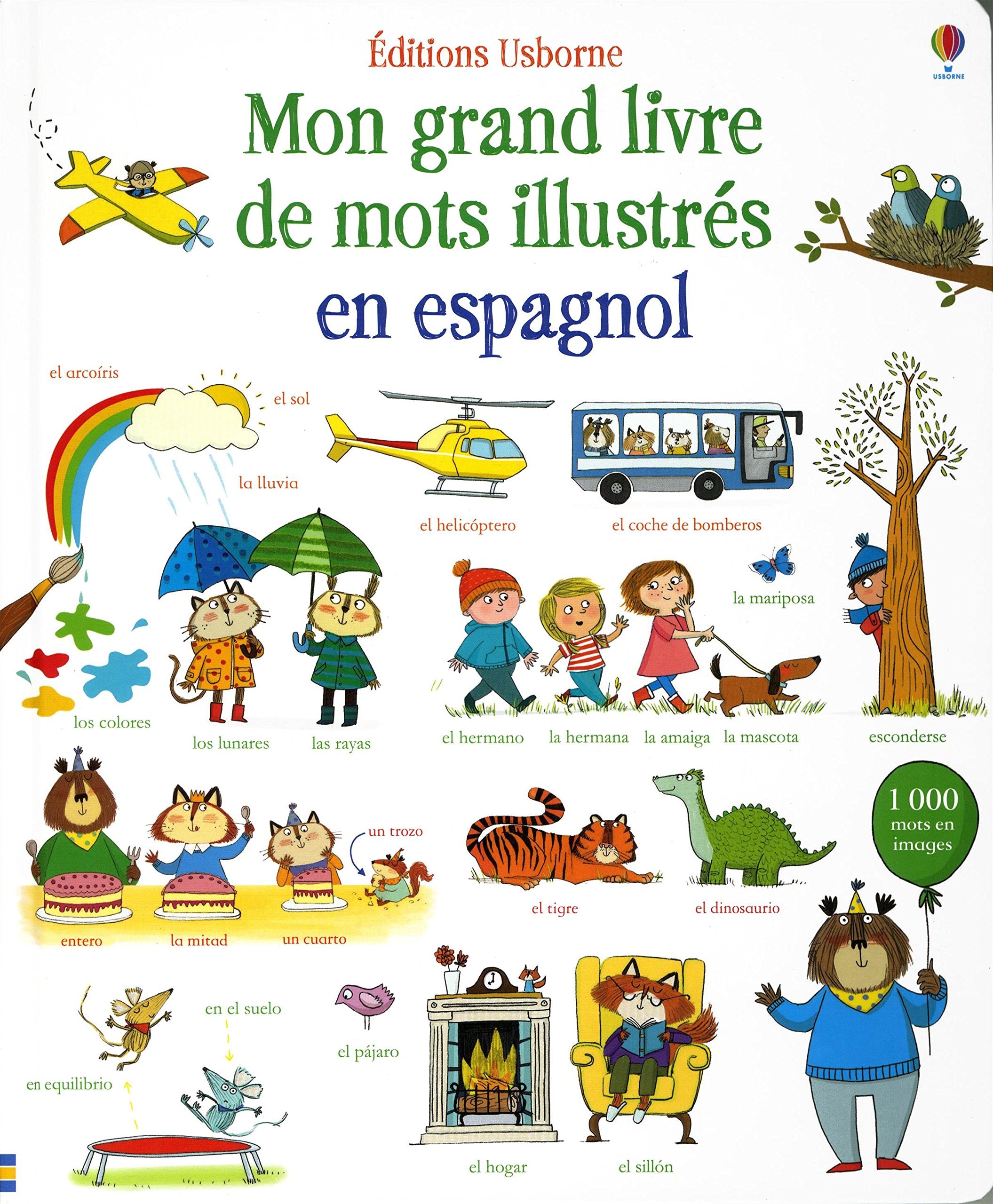 Mon grand livre de mots illustrés en espagnol book