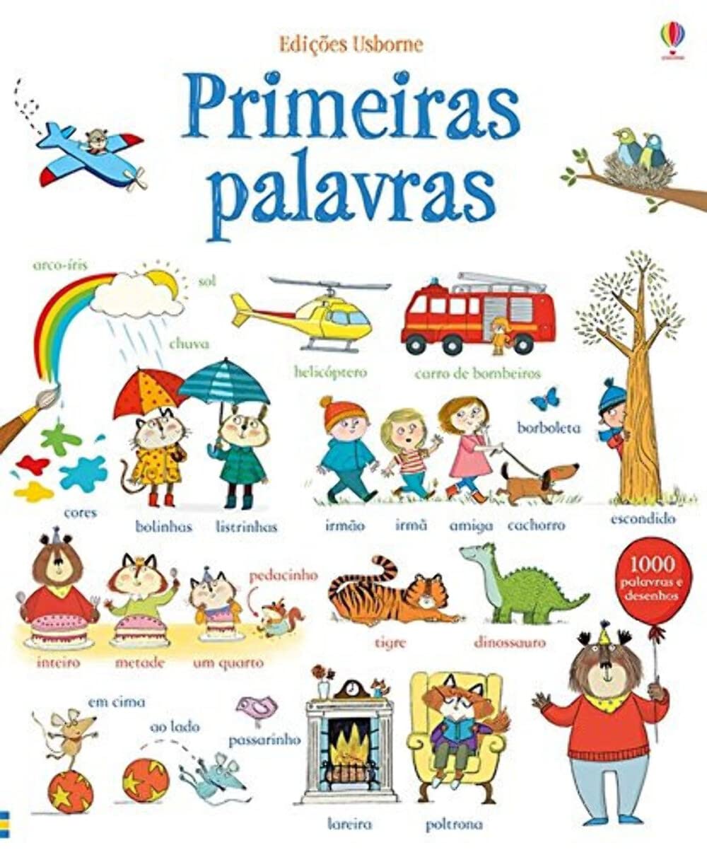 Usborne Primeiras Palavras. 1000 Palavras e Desenhos (Português) Books