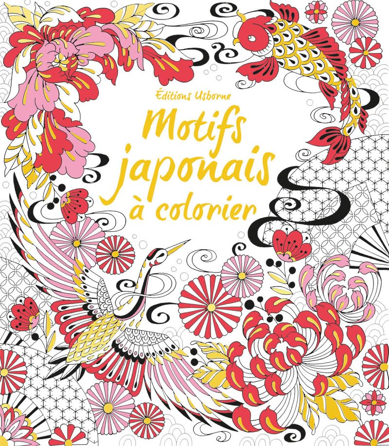 Motifs japonais à colorier book