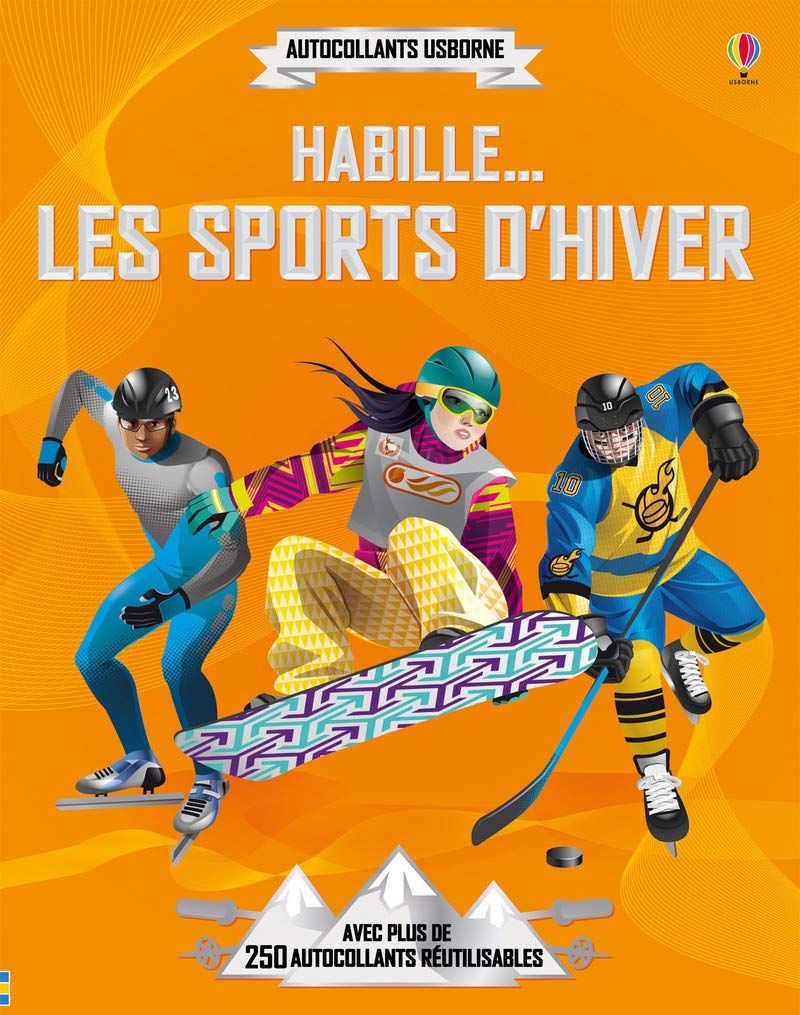Habille... Les sports d'hiver - Autocollants Usborne book