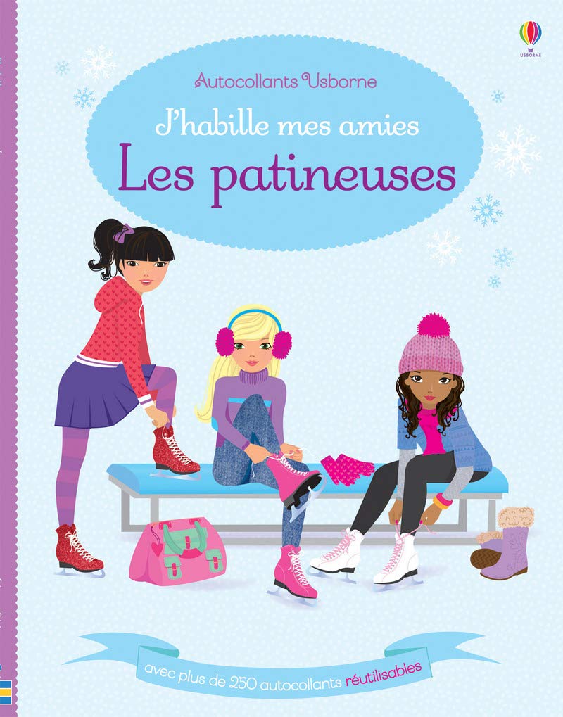 J'habille mes amies - Les patineuses - Autocollants Usborne Tiptoi & Games