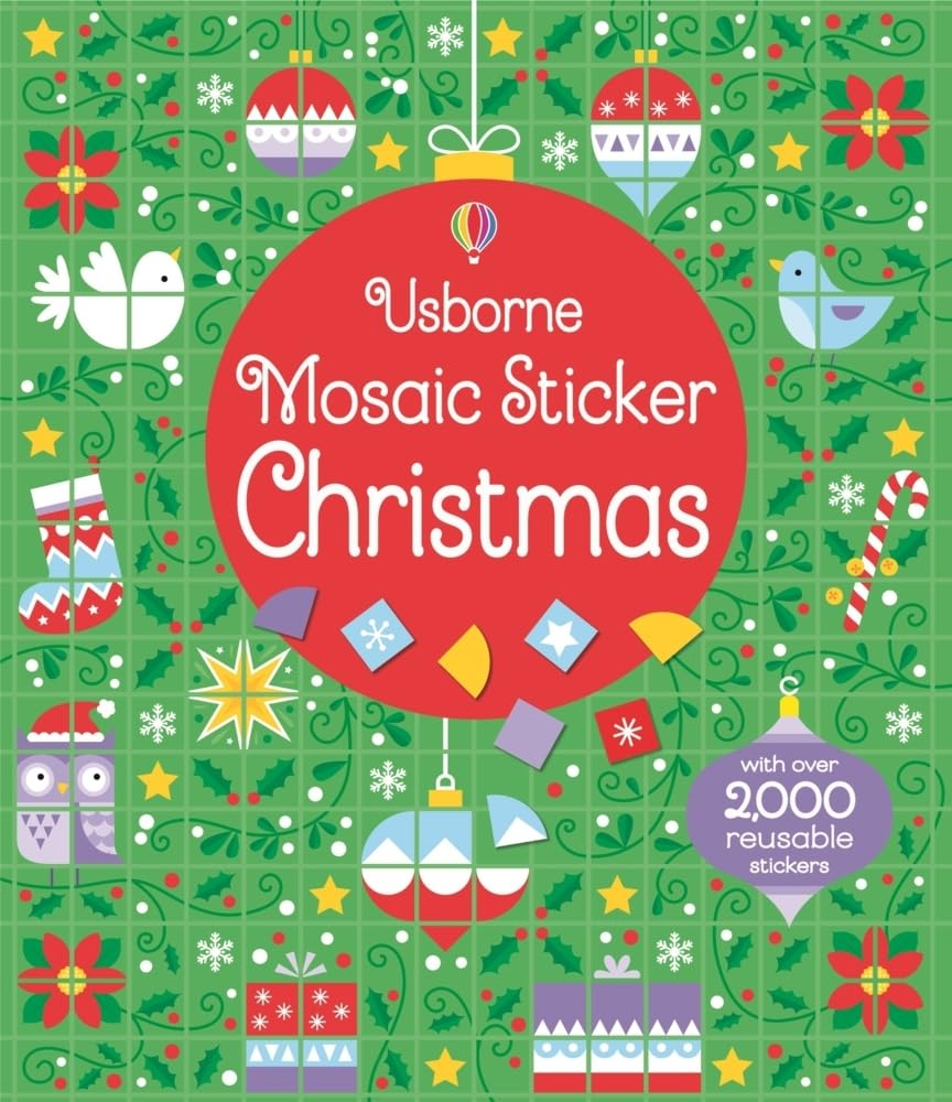 Mosaic Sticker Christmas: With over 2000 reusable stickers (Mosaic Sticker Books) Novels & Short Stories