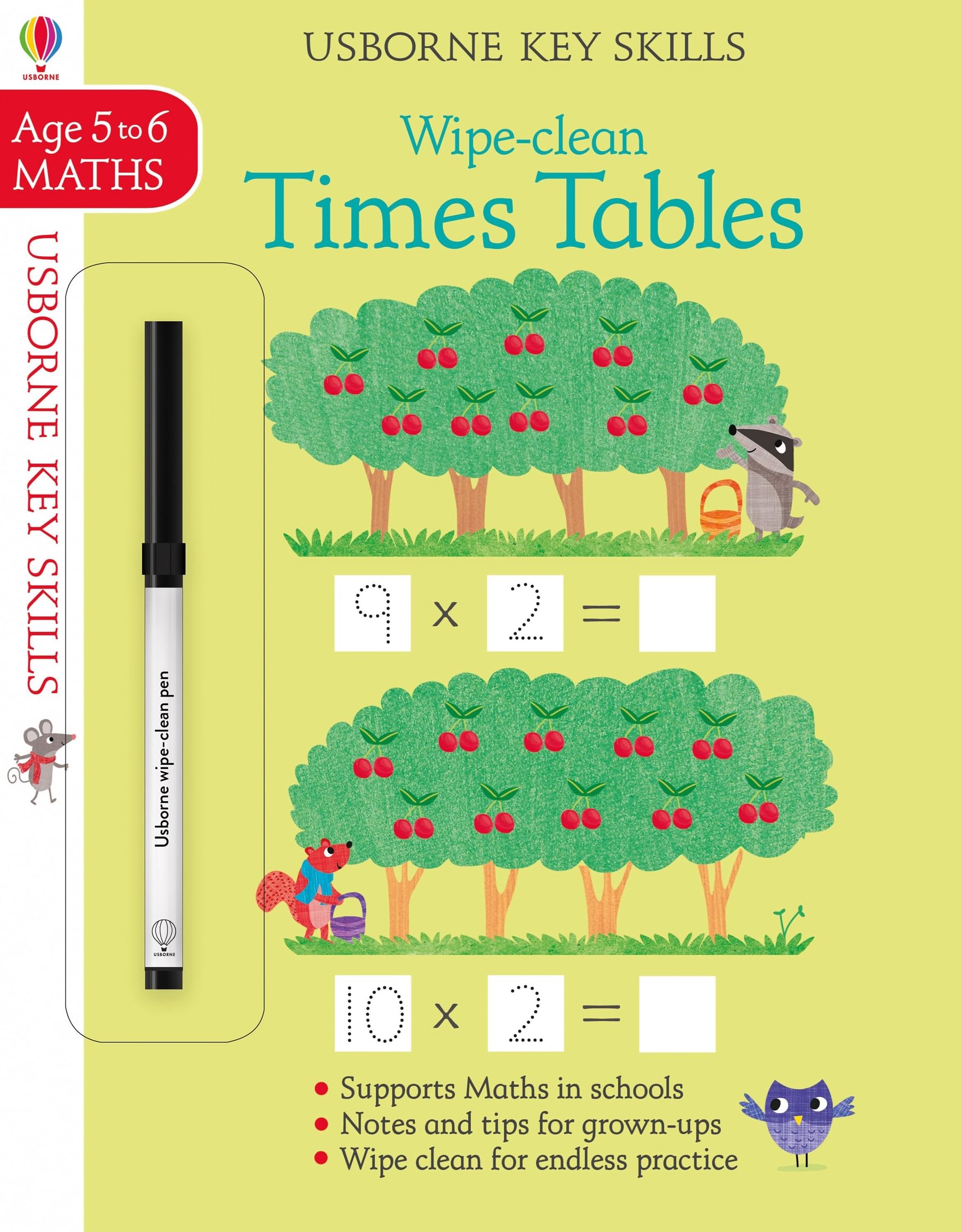 Wipe-clean Times Tables 5-6: 1 (Key Skills) book