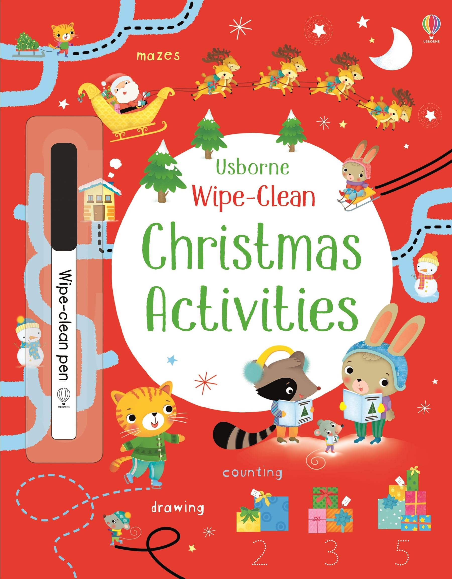 Wipe-Clean Christmas Activities: With wipe-clean pen Tiptoi & Games