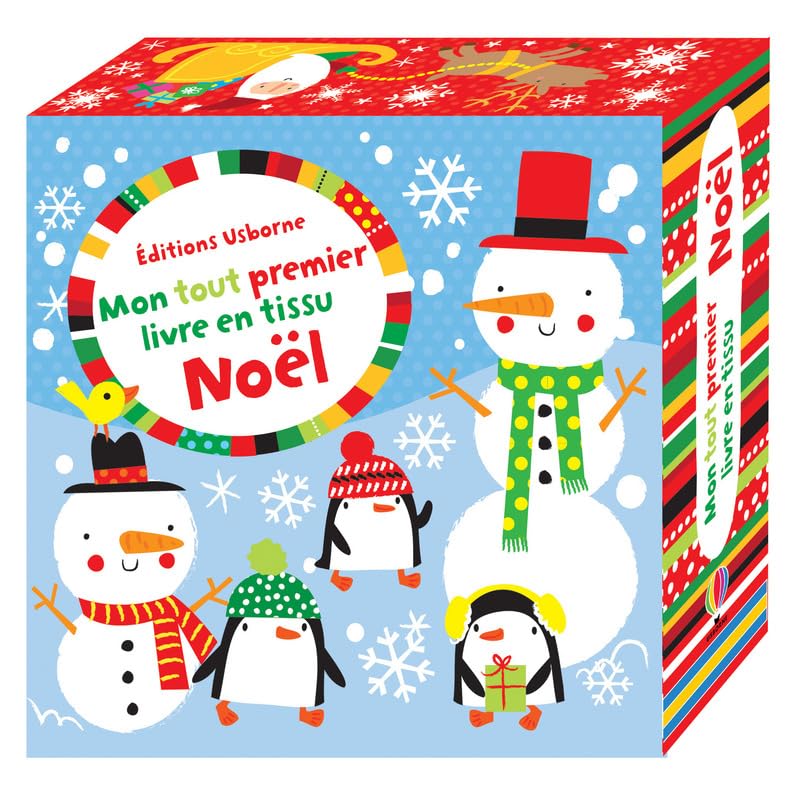 Avec mon doigt... Mon tout premier livre en tissu - Noël book