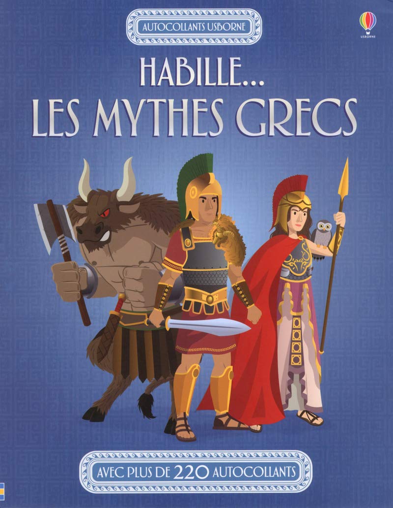 Habille... Les mythes grecs - Autocollants Usborne book