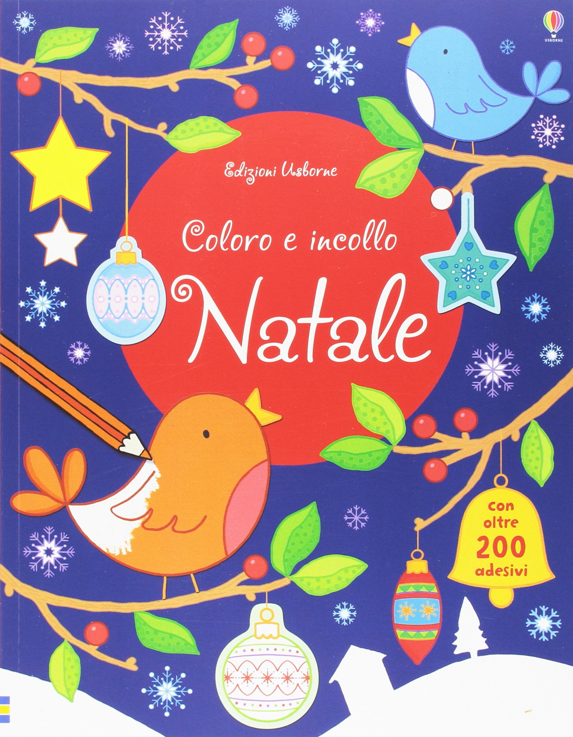 Natale. Coloro e incollo. Ediz. a colori book