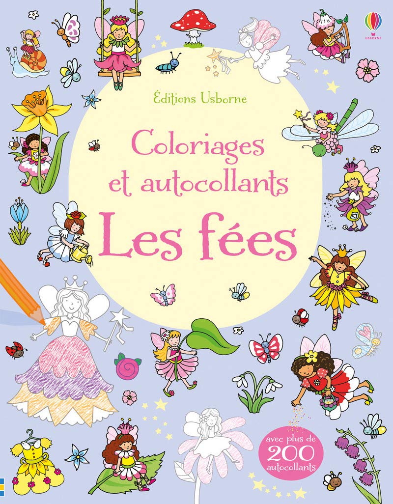 Les fées - Coloriages et autocollants book
