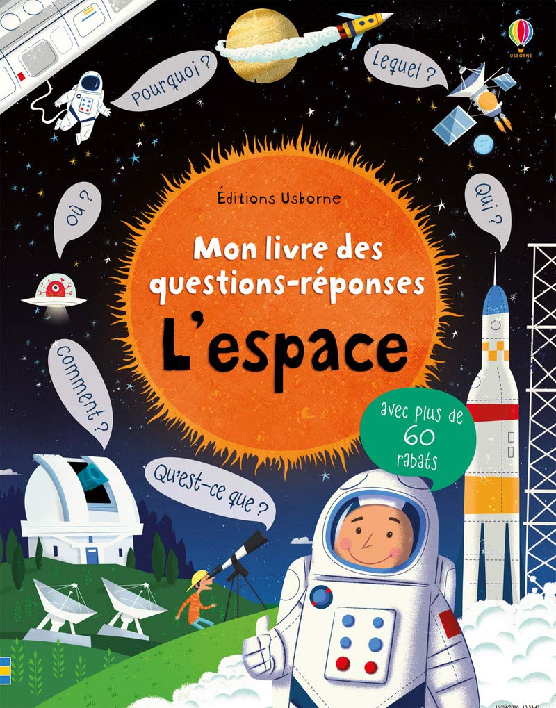 L'espace - Mon livre des questions-réponses book