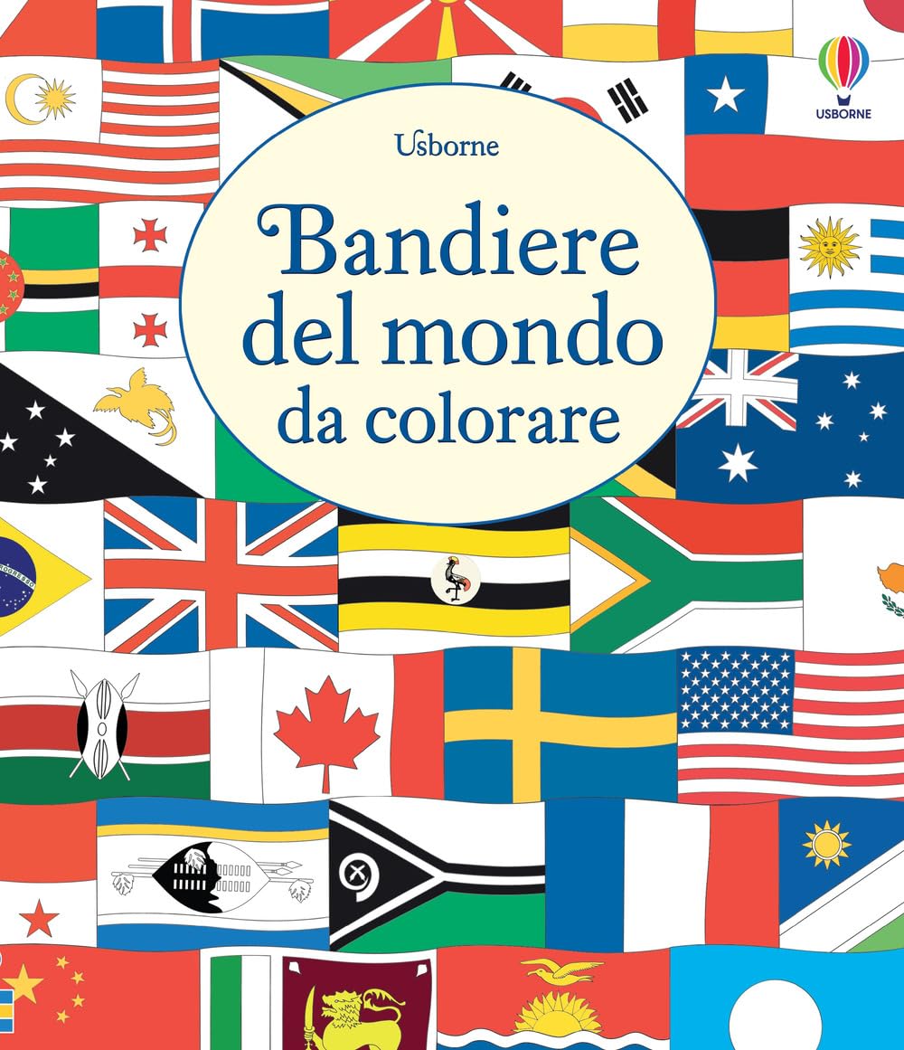 Le bandiere del mondo da colorare. Ediz. illustrata book