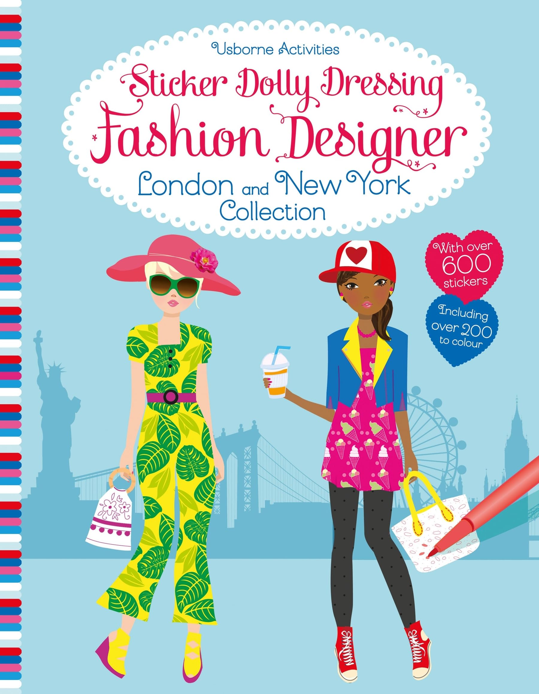 Sticker Dolly Dressing Fashion Designer London and New York Collection Tiptoi & Games