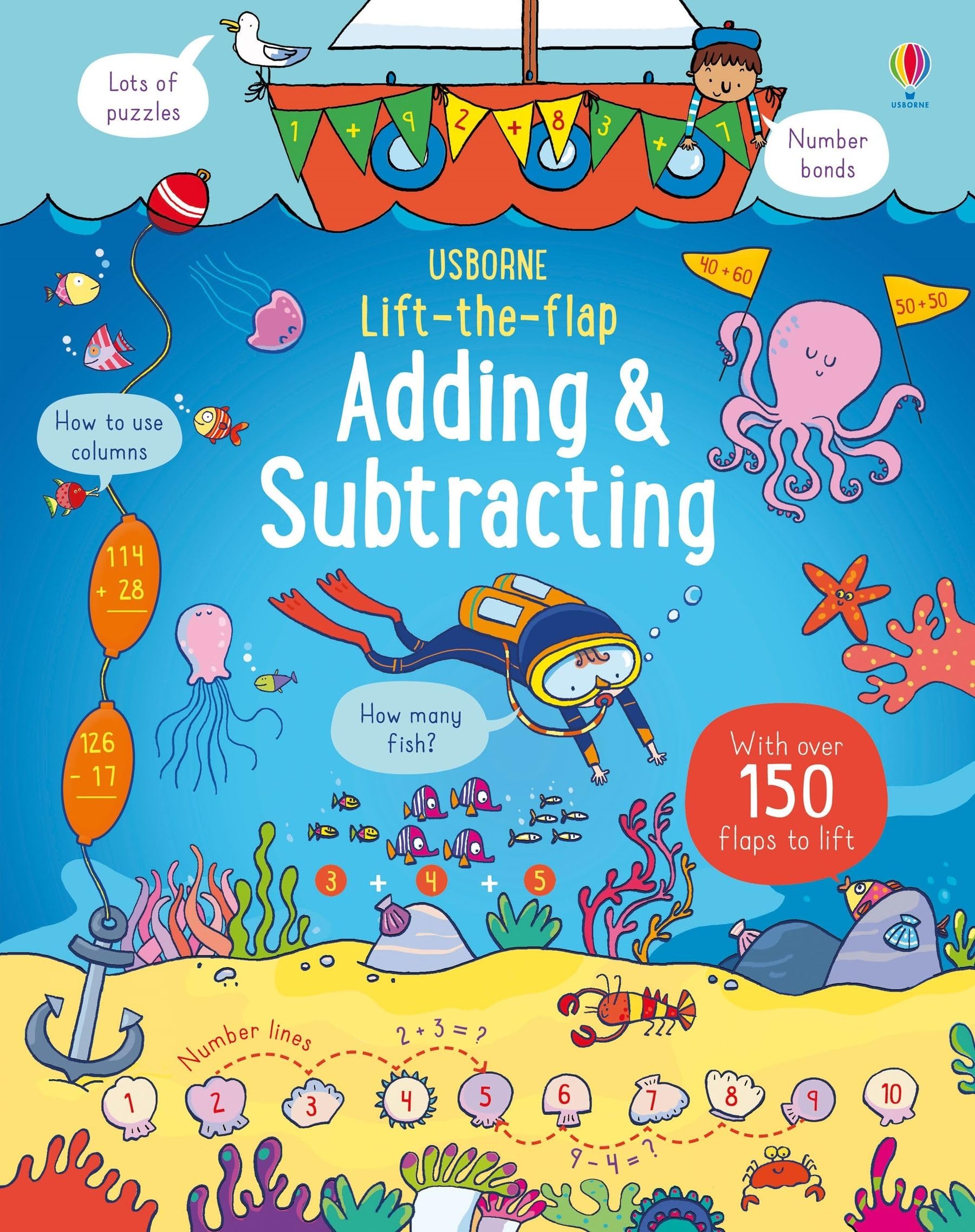 Lift-the-Flap Adding and Subtracting: 1 (Lift-the-flap Maths) Professional & Reference Books