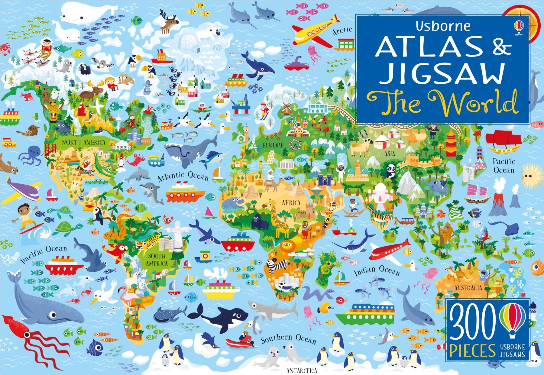 The World (Usborne Atlas and Jigsaw): 1 (Usborne Book and Jigsaw) book
