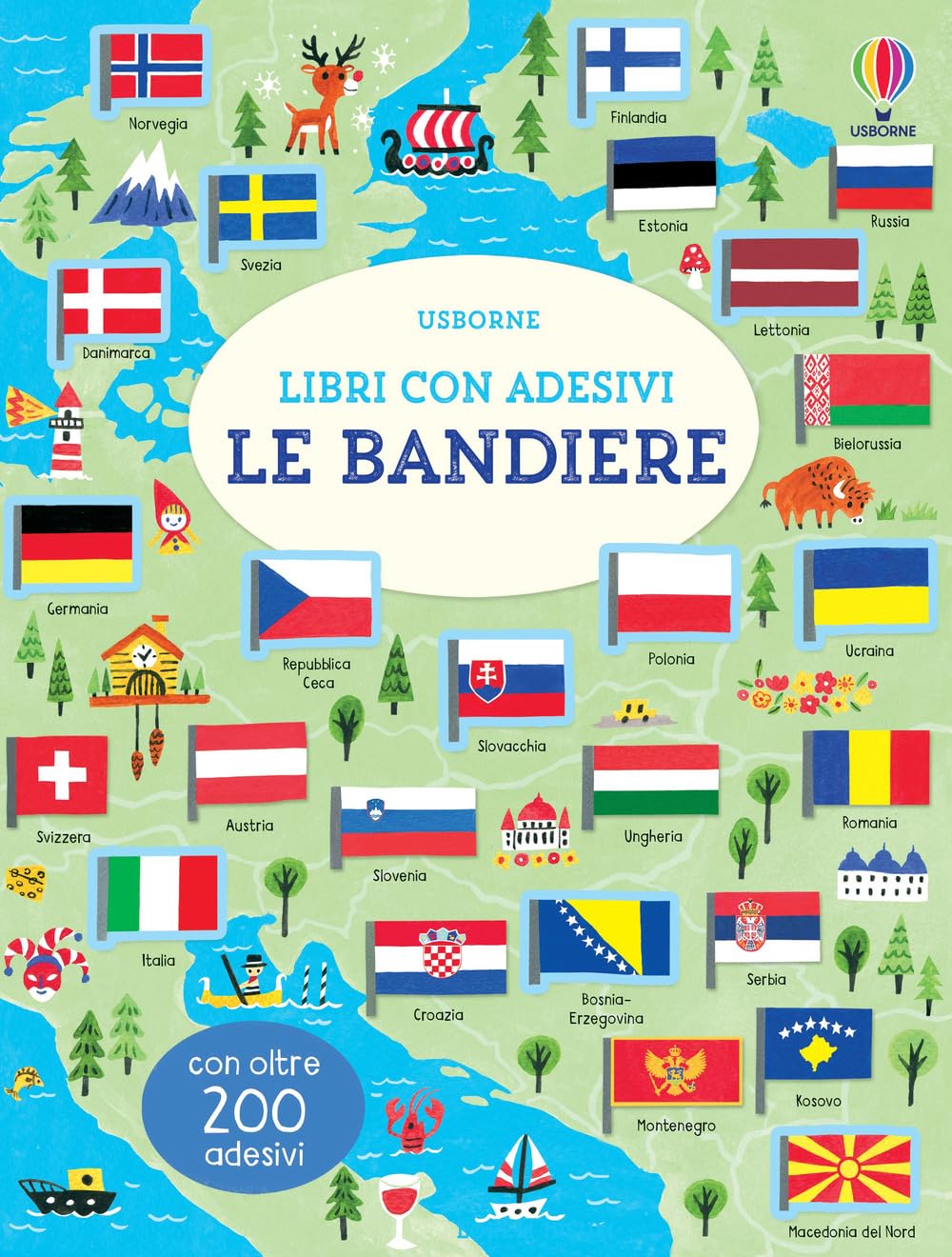 Le bandiere. Con adesivi (Libri con adesivi. A partire da 5 anni) Non-fiction