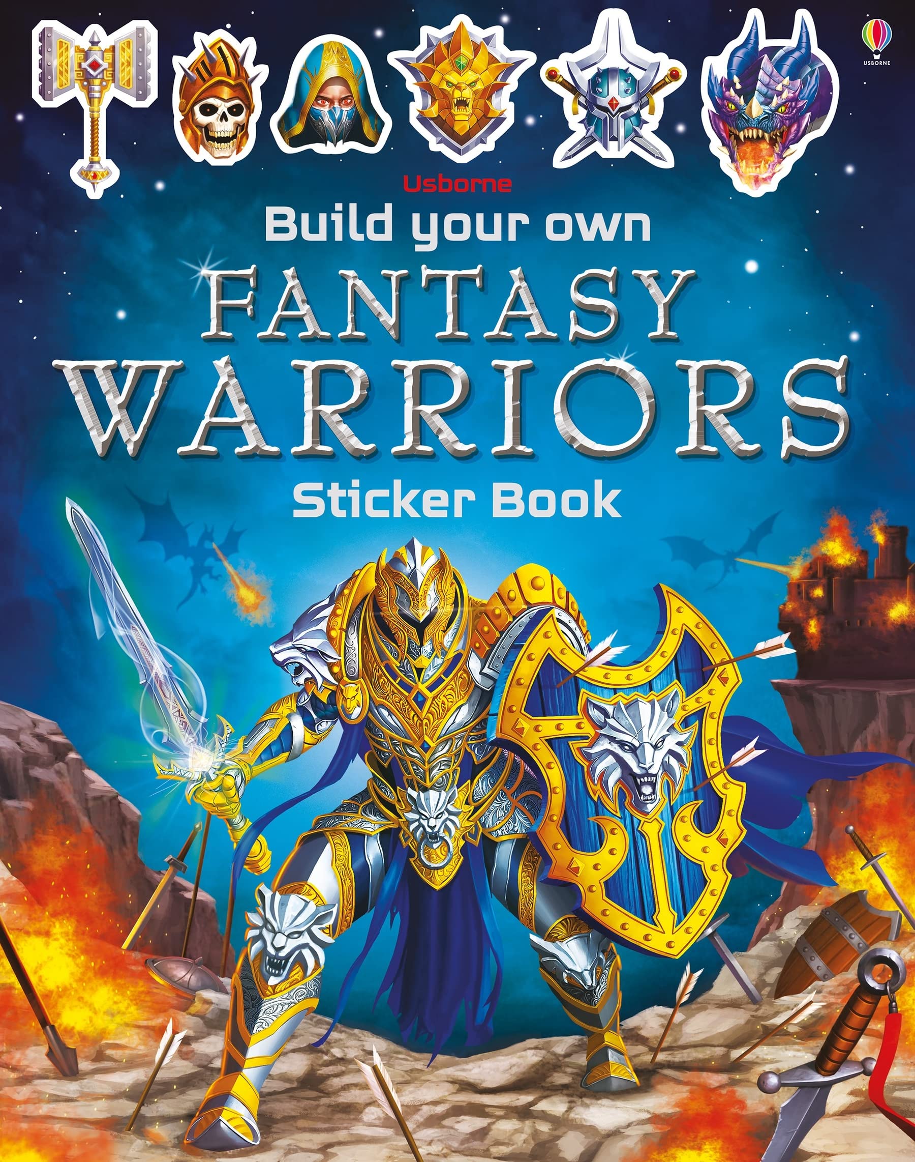 Build Your Own Fantasy Warriors Sticker Book Novels & Short Stories