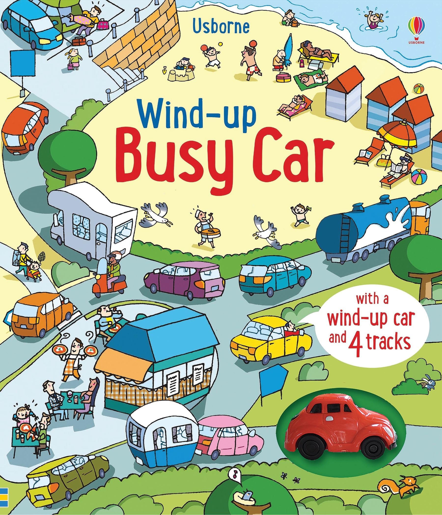 Wind-Up Busy Car (Wind-up Books): with wind-up car and 4 tracks: 1 Non-fiction
