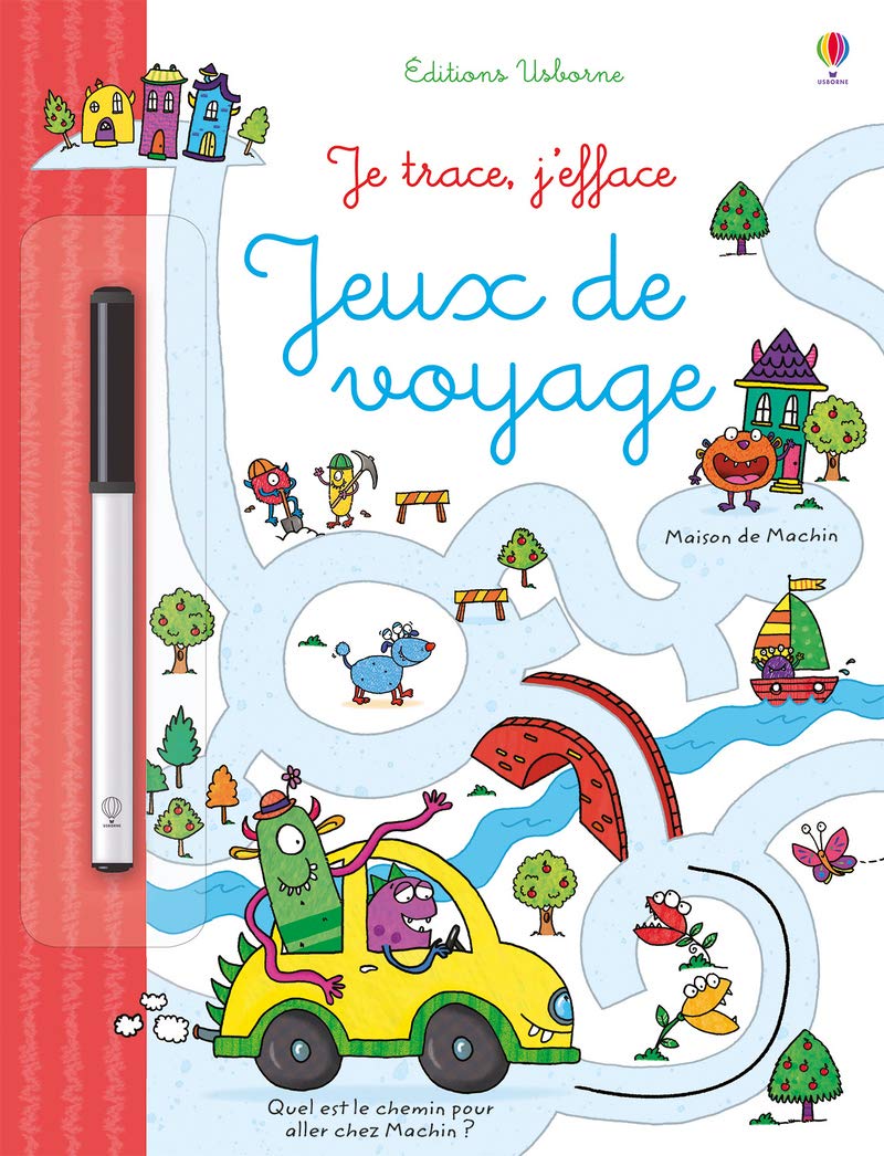 Je trace, J'efface - Jeux de voyage book
