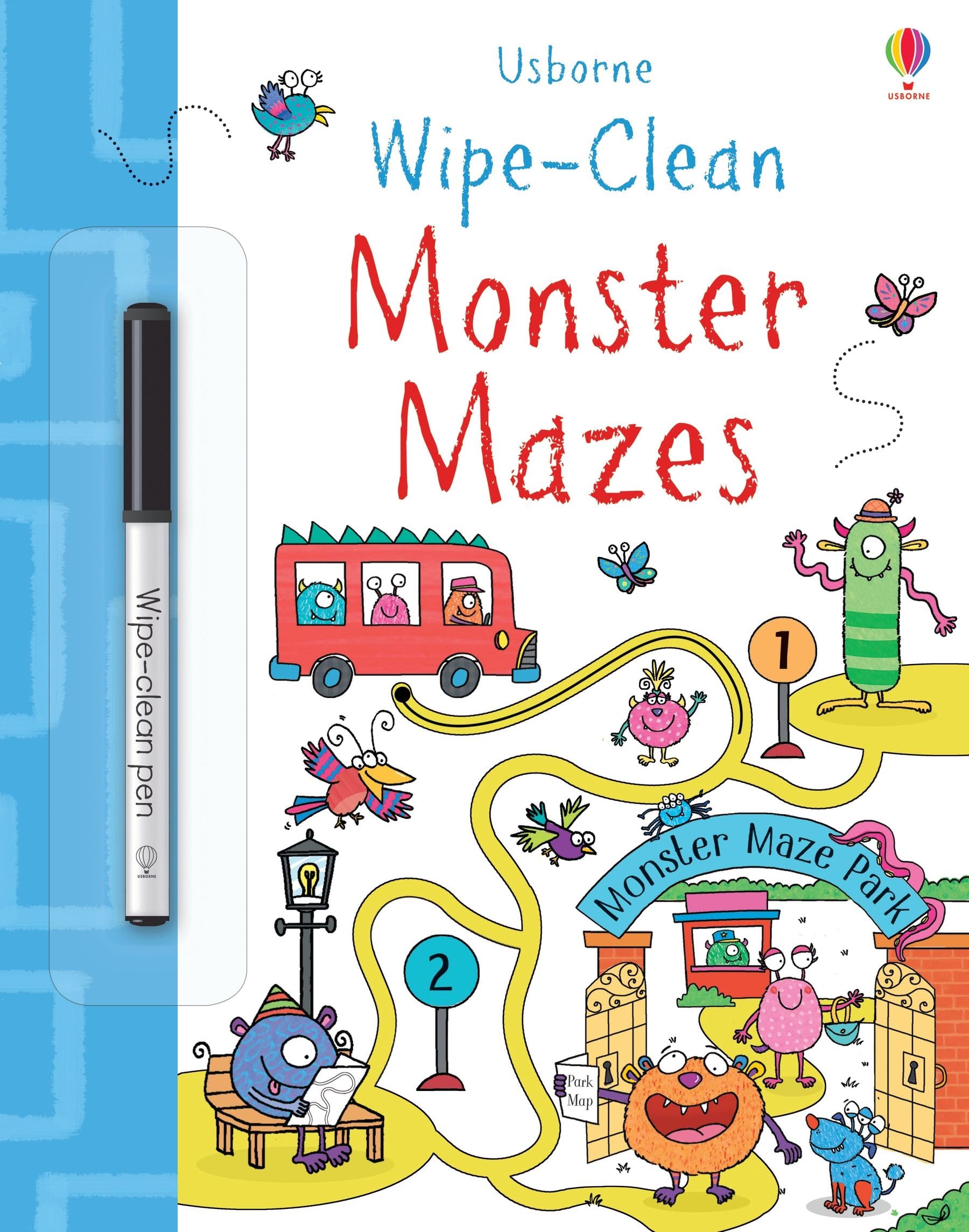 Wipe-Clean Monster Mazes (Wipe-Clean Books): 1 Non-fiction